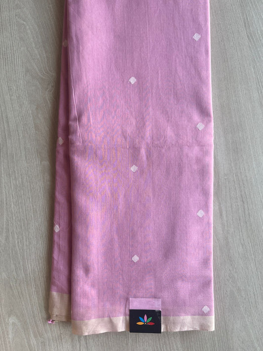 Handwoven Bengal Soft Cotton Jamdani Saree-28802