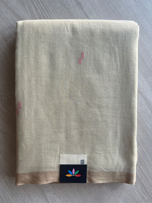 Handwoven Bengal Soft Cotton Jamdani Saree-28803