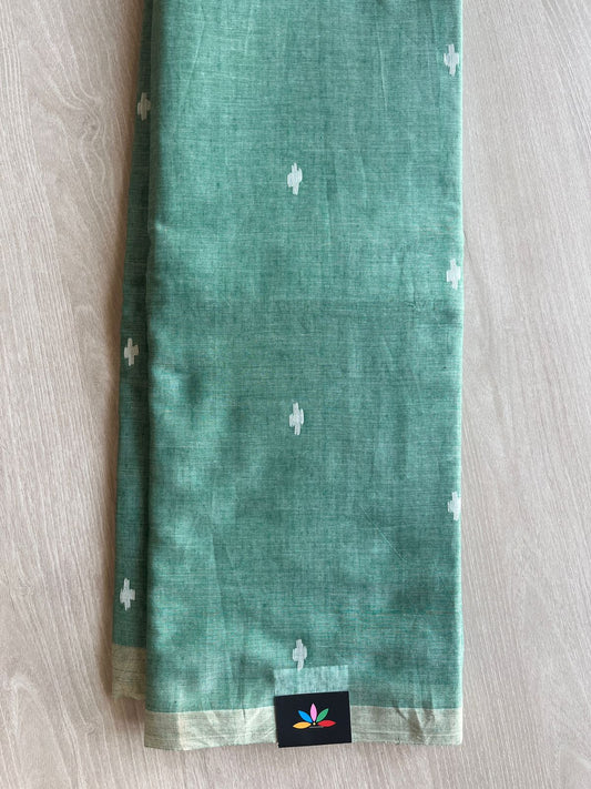 Handwoven Bengal Soft Cotton Jamdani Saree-28805
