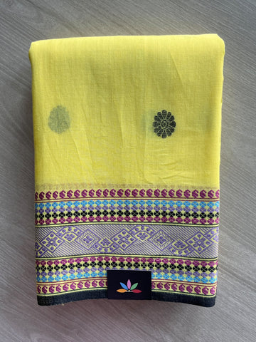 Handloom Bengal Soft Cotton Saree - 35743
