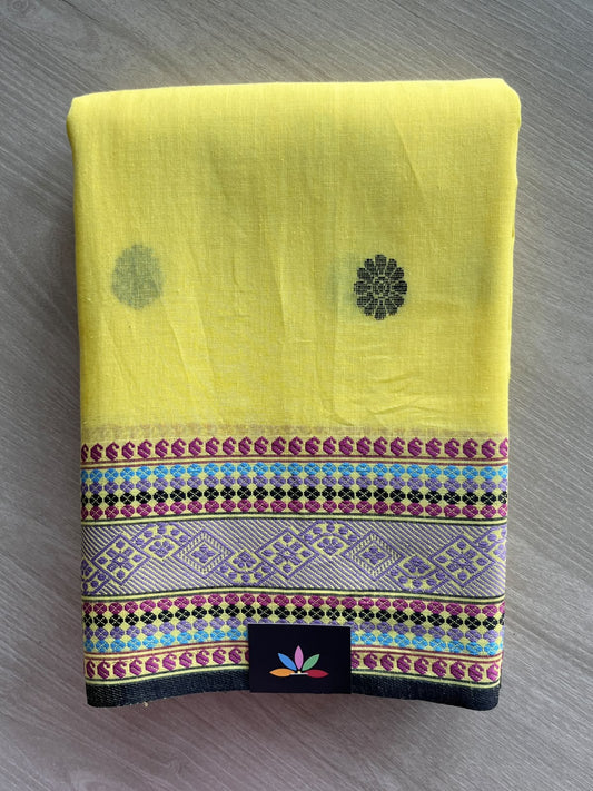 Handloom Bengal Soft Cotton Saree - 35743