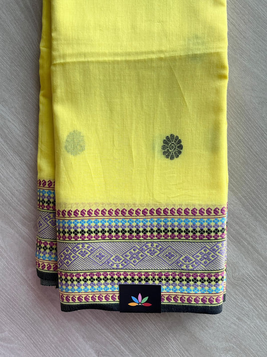 Handloom Bengal Soft Cotton Saree - 35743