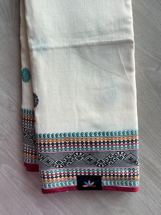 Handloom Bengal Soft Cotton Saree - 35745