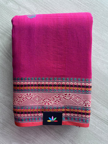 Handloom Bengal Soft Cotton Saree - 35746