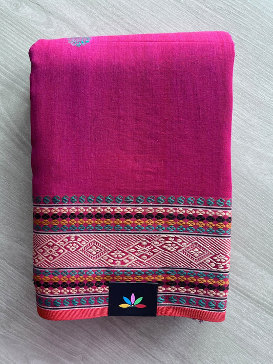 Handloom Bengal Soft Cotton Saree - 35746