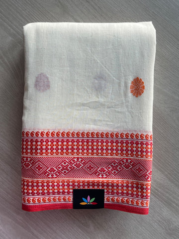 Handloom Bengal Soft Cotton Saree - 35749