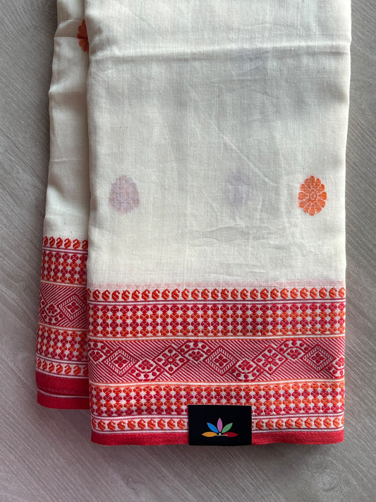 Handloom Bengal Soft Cotton Saree - 35749
