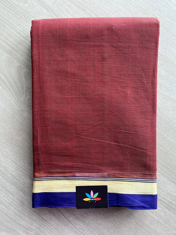 Small Contrast Border Handloom Bengal Cotton Saree-18887