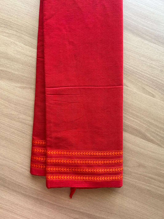Heart Border Handloom Bengal Cotton Saree-18902-18903