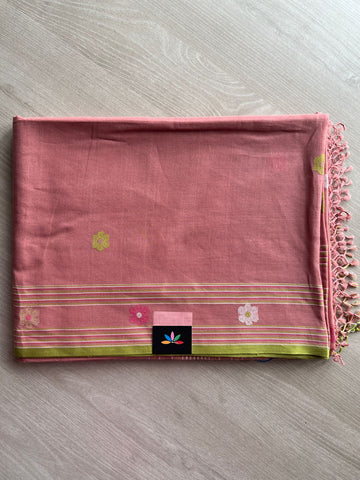 Handloom Fine Jamdani Soft Cotton Saree 27492
