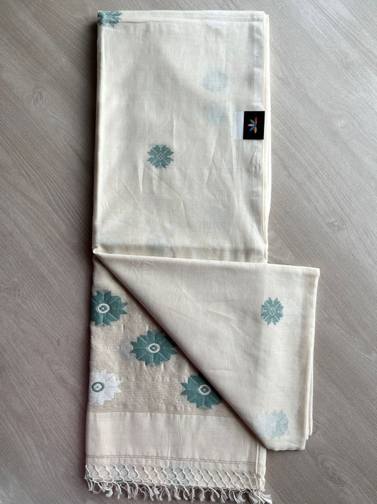 Handwoven Fine Soft Cotton Saree  -27494