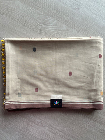 Handloom Fine Jamdani Soft Cotton Saree -27500