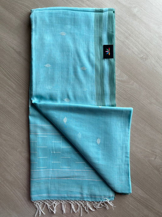 Handloom Fine Jamdani Soft Cotton Saree -27501