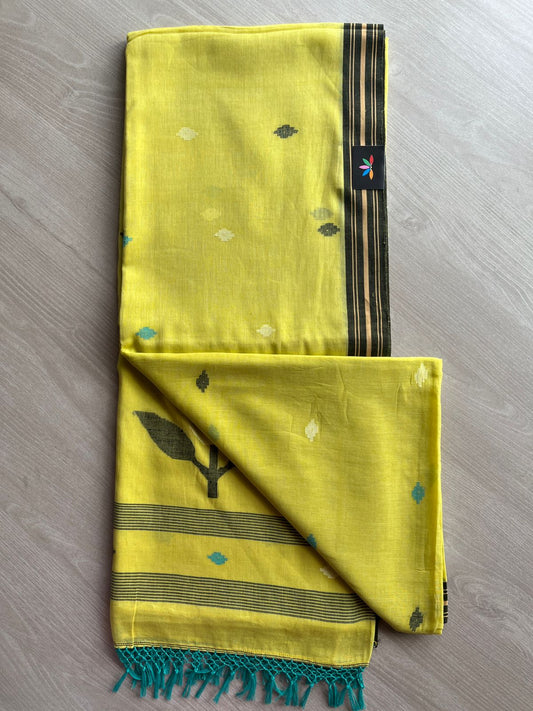 Handloom Fine Jamdani Soft Cotton Saree -27502