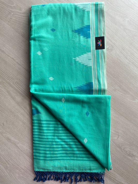 Handloom Fine Jamdani Soft Cotton Saree -27507