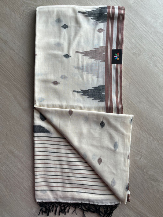 Handloom Fine Jamdani Soft Cotton Saree -27508