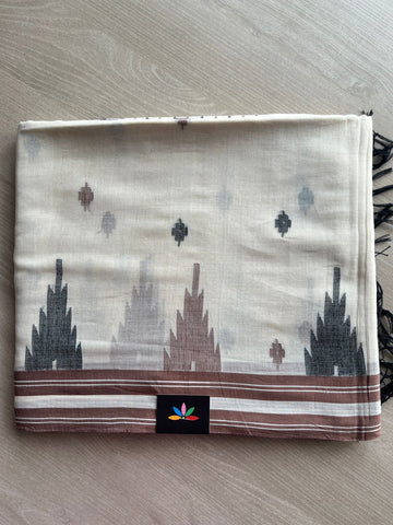 Handloom Fine Jamdani Soft Cotton Saree -27508