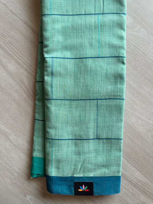 Checked Cotton Saree -28526
