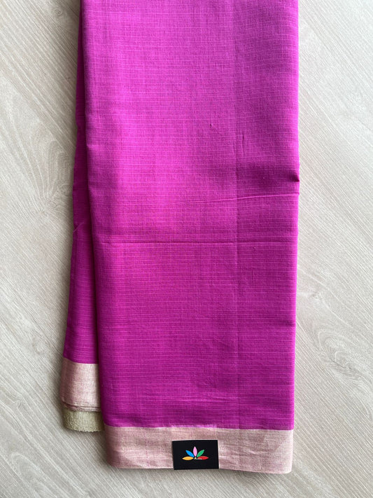 Ghicha Pallu Kota Checks Saree with Tussar Border-28534