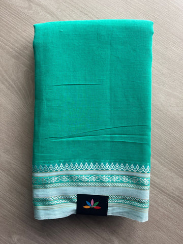Contrast Border Bengal Soft Cotton Saree (Without Blouse) - 32684_32685