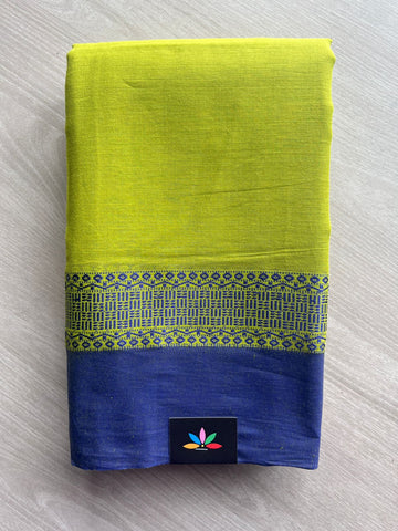Contrast Border Bengal Soft Cotton Saree (Without Blouse) - 32701