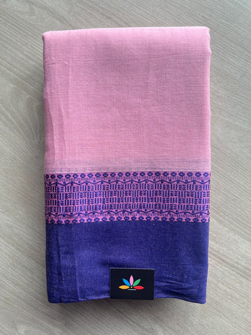 Contrast Border Bengal Soft Cotton Saree (Without Blouse) - 32703