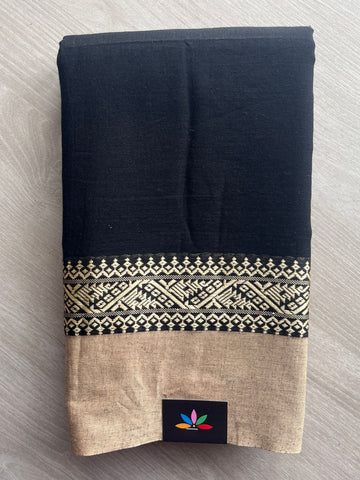 Contrast Border Bengal Soft Cotton Saree (Without Blouse) - 32705