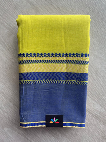Contrast Border Bengal Soft Cotton Saree (Without Blouse) - 32712_32713