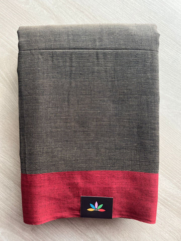 Contrast Border Bengal Soft Cotton Saree - 32727
