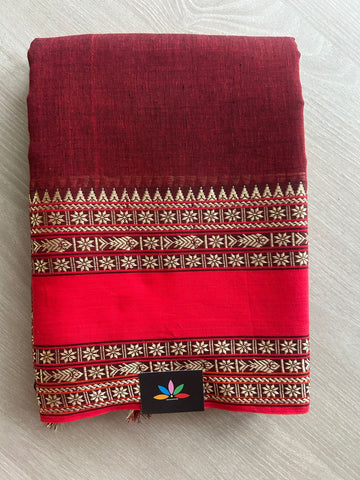 Fish Border Bengal Soft Cotton Saree - 32732