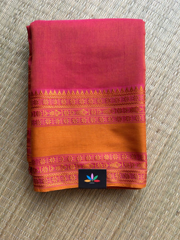 Fish Border Bengal Soft Cotton Saree - 32733_32738