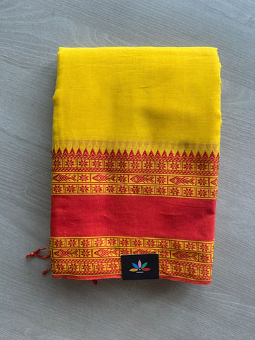 Fish Border Bengal Soft Cotton Saree - 32734