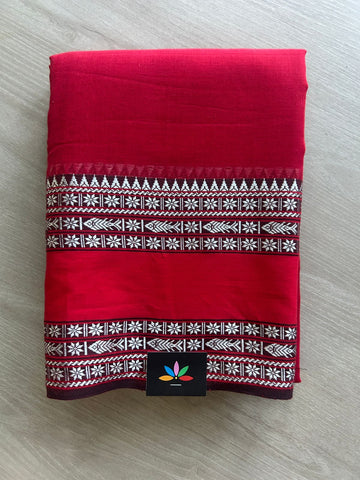 Fish Border Bengal Soft Cotton Saree - 32736