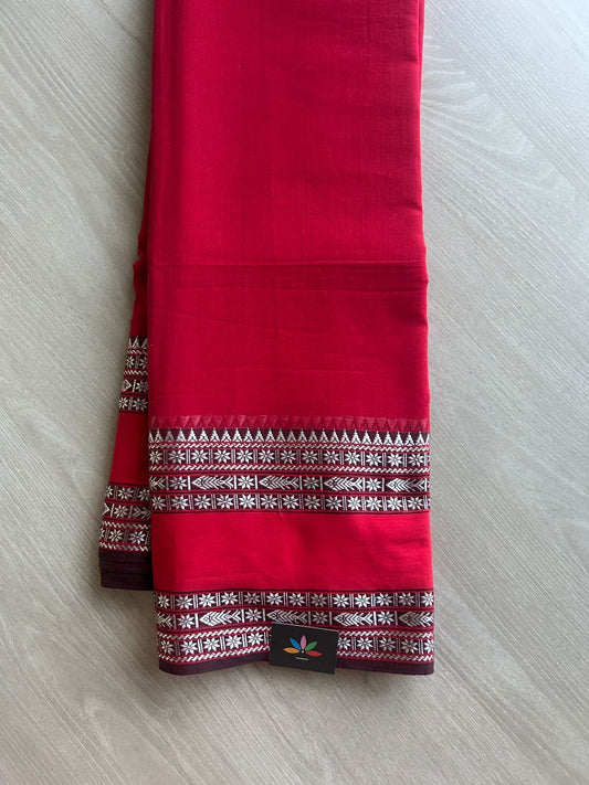 Fish Border Bengal Soft Cotton Saree - 32736