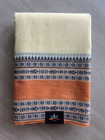 Fish Border Bengal Soft Cotton Saree - 32737