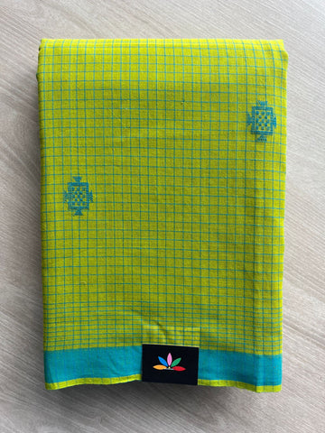 Parrot Green Handloom Tangail Soft Cotton Saree - 32744