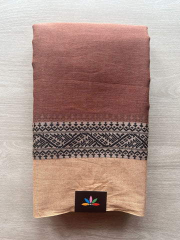 Contrast Border Bengal Soft Cotton Saree (Without Blouse) - 32765