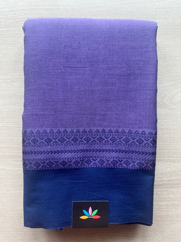 Contrast Border Bengal Soft Cotton Saree (Without Blouse) - 32766