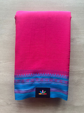 Contrast Border Bengal Soft Cotton Saree (Without Blouse) -32773-32774