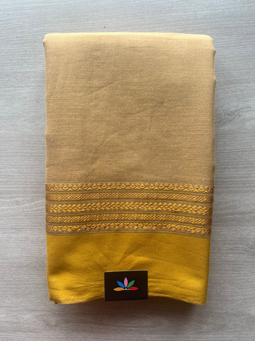 Contrast Border Bengal Soft Cotton Saree (Without Blouse) -32775-32776