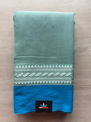 Contrast Border Bengal Soft Cotton Saree (Without Blouse) -32777-32778