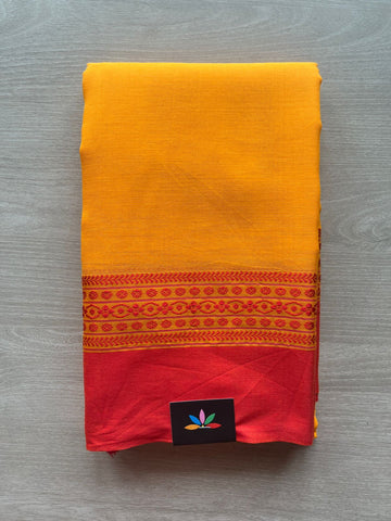 Contrast Border Bengal Soft Cotton Saree (Without Blouse) -32792-32794