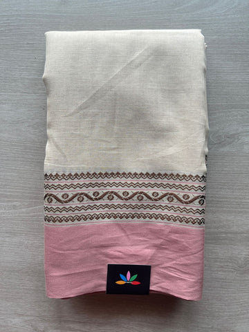 Contrast Border Bengal Soft Cotton Saree (Without Blouse) -32795-32797