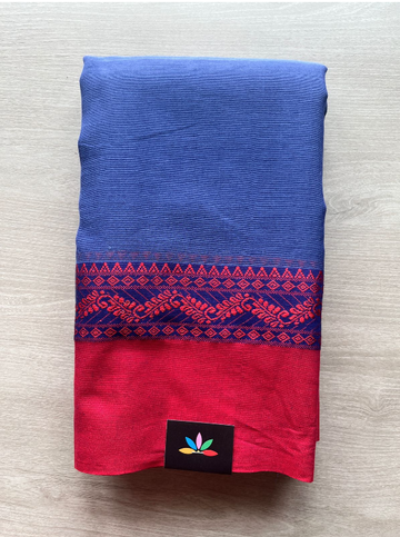 Contrast Border Bengal Soft Cotton Saree (Without Blouse) -32798-32800