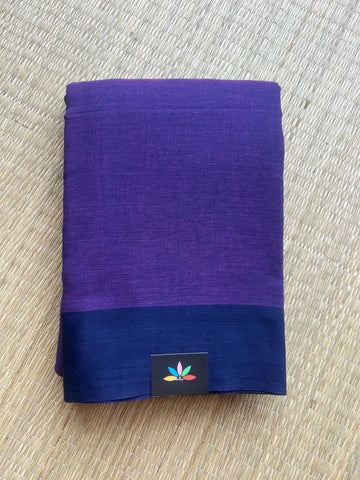Contrast Border Bengal Soft Cotton Saree -32819-32820
