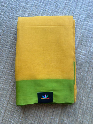Contrast Border Bengal Soft Cotton Saree -32823-32824