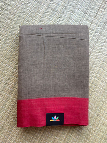 Contrast Border Bengal Soft Cotton Saree - 32826