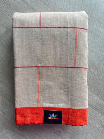 Handloom Bengal Soft Cotton Saree - 32853