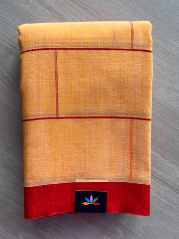 Handloom Bengal Soft Cotton Saree - 32857