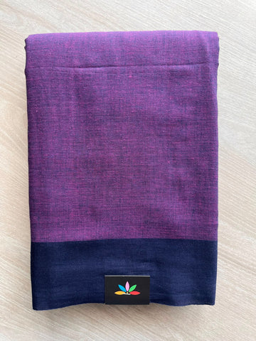 Contrast Border Bengal Soft Cotton Saree -32819-32820